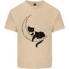 A Cat Reading a Book On the Moon Unisexs Light Cotton TShirt