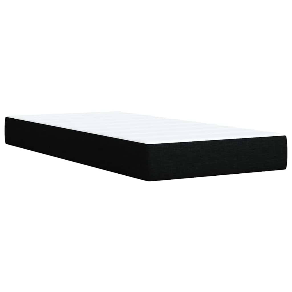 Box Spring Bed with Mattress Black 80 x 200 cm Fabric