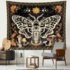 Homewelle Gothic Moth Skull Tapestry Vintage