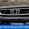 For Nissan Murano 2015-  2024 Matte Center Console Emergency Warning Light Lamp Switch Cover Trim Interior Accessories