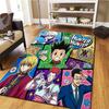Hunter X Hunter Teppich Teppich für Wohnzimmer Schlafzimmer Zuhause Sofa Dekoration Kinder Spielen Rutschfeste Bodenmatte