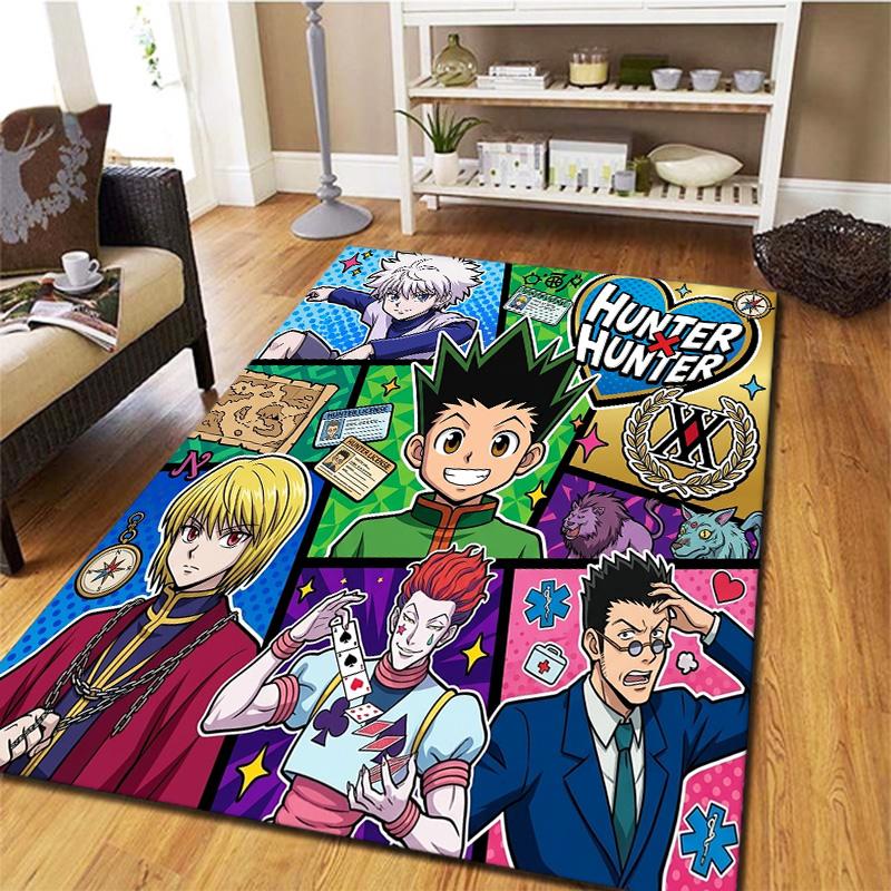 Hunter X Hunter Teppich Teppich für Wohnzimmer Schlafzimmer Zuhause Sofa Dekoration Kinder Spielen Rutschfeste Bodenmatte