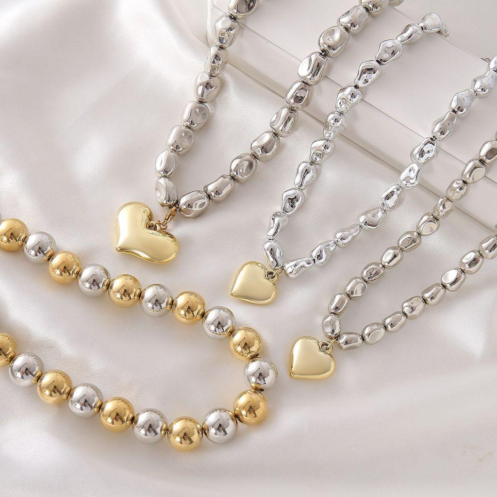 Heartshaped Bohemian Necklace With Natural Stone Beads For Womens Fashion Accessories