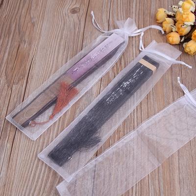 40er-Pack Organza-Fächertaschen mit Kordelzugverschluss - Mehrzweck-Wiederverwendbare Beutel für Hochzeitsgeschenke, Partygeschenke, Aufbewahrung von Handfächern und DIY-Basteln