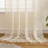 Floral Lace Sheer Curtain Panel Living Room Bedroom Dining Balcony Country Style Window Treatment