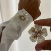 3D Blume Strassstein Knopfabdeckung Set Dekorative Klammer für Hemden und Kleider, Einfache Montage Modeaccessoire, Feiertagsgeschenk