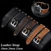 Vintage Handgefertigtes Leder Uhrenarmband 20mm 22mm 18mm Handgelenkband Nähte Rindsleder Armbänder Edelstahl Schnalle Uhren Zubehör