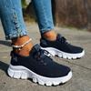 Womens Sneakers Breathable Mesh Shoes Fashion Outdoor Casual Shoes Lace Up Vulcanize Shoe Women Sports Running Shoes Tenis Mujer
