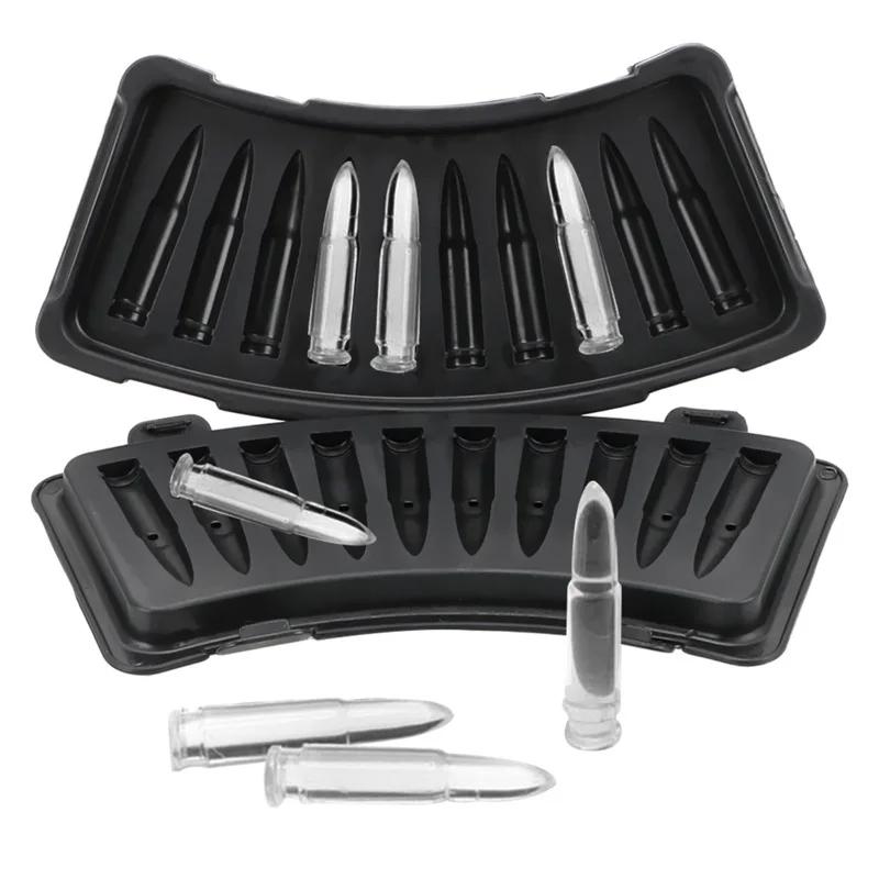 DIY Ice Cube Mold Make Unique Gun Bullet-Shaped Ice Cubes with This Perfect for Cold Drinks and Cocktails