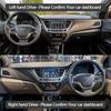 For Hyundai Solaris 2 Accent Verna 2017- Dashboard Cover Board Anti-Slip Mat Protect Pad Car Accessories Sunshade Carpet
