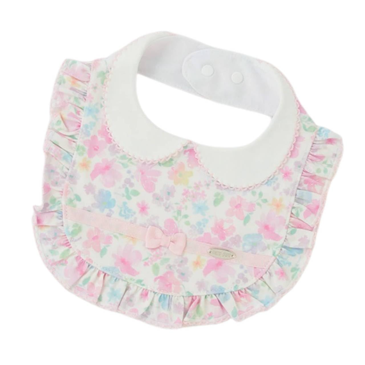 

Mezzo Piano Baby Gift for Purple and Floral Authentic Bib, Newborns, Pink, Print, (Pink) розовый