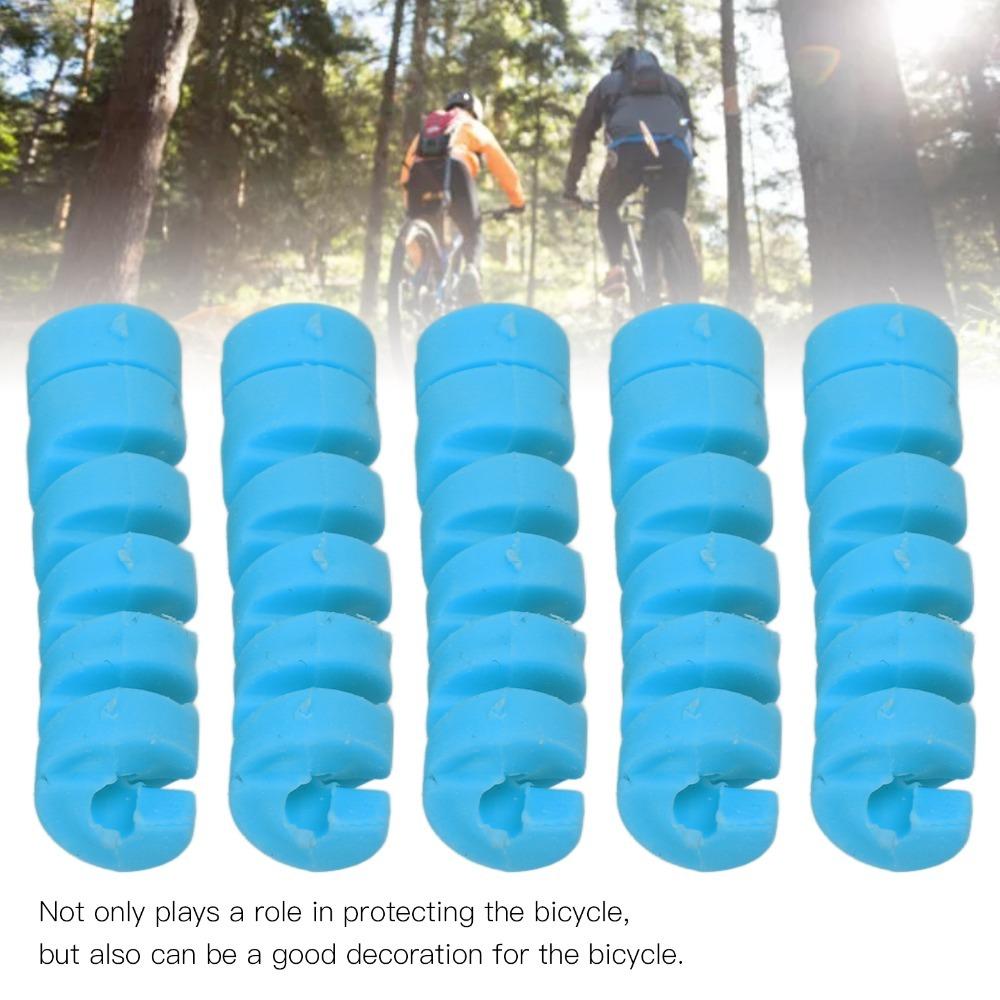 10PCS Anti-Friction Brake Cable Protective Sleeve Bicycle Brake Line Pipe Guard  Bike Maintenance