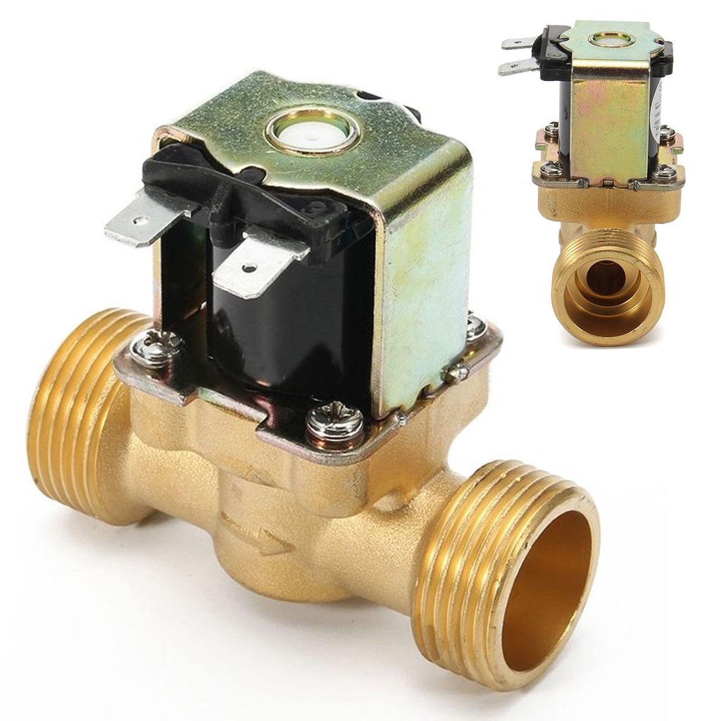 Válvula Solenoide Eléctrico De Latón AC220V G1//2/" 232 PSI AIRE COMPRESOR normalmente abierto