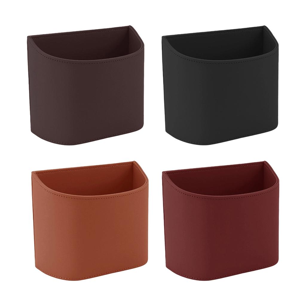 Multipurpose Vehicle Trash Can For Door Seat Leather Construction Spill Resistant Design Bin Easy Wipe Clean Surfaces