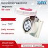 Waterproof IP67 European Standard 4-Core 380V Flush Mount Flame Retardant Industrial Plug & Socket