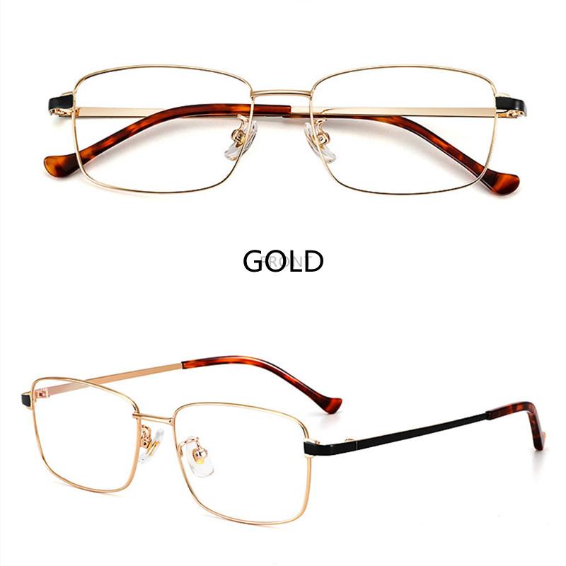 

Men Titanium Alloy Glasses Frame Fashion Male Square Ultralight Eye Myopia Prescription Anti-Blue Light Photochromic Eyeglasses