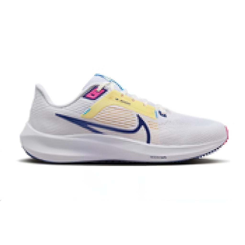 Nike  Air Zoom Pegasus 40 White Deep Royal Pink Women Sneakers Photon-Dust Fierce-Pink Deep-Royal-Blue DV3854-105