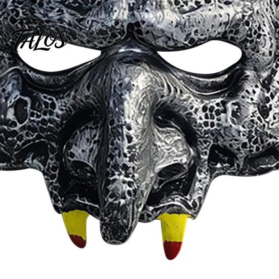 Dekorative Gotische Maske, Gruselige Halloween-Vampir-Schädelmaske, Horror-Halbmaske für Maskenball, Kostüm, Cosplay-Requisite