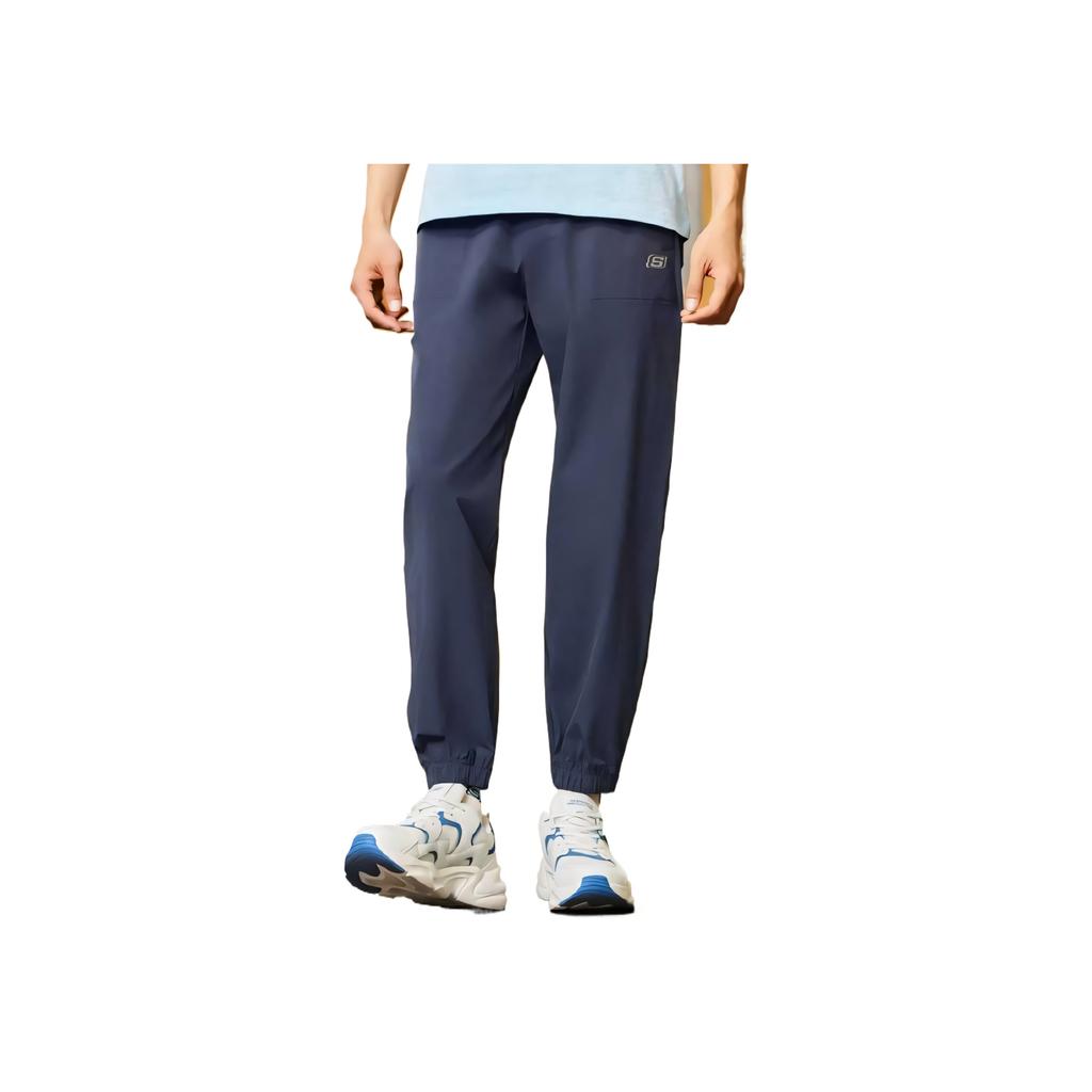Skechers Colorful Casual Series Comfortable Versatile Fashion Soft Casual Pants Men Bottoms Odyssey-Gray L125M083-026R