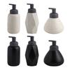 1 Piece Soap Dispenser Ceramic Reusable Soap Shower Gel Manual Hand Wash Container for Tabletop Washroom Bathroom Hotel