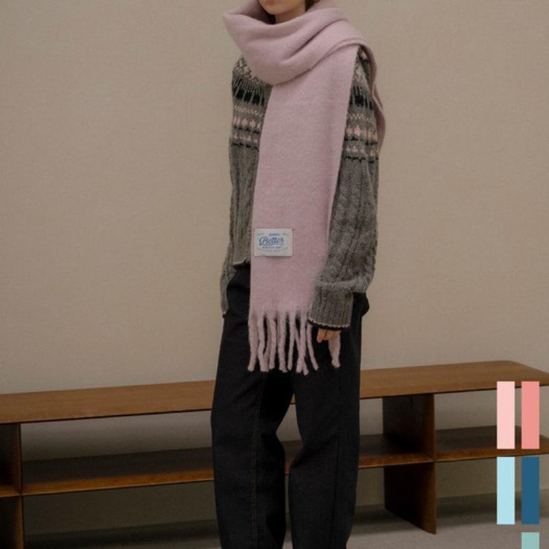 KNOWN BETTER Soft pastel muffler [KNFW05ACC01]_[5color]