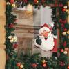 Decorazione Domestica Personalizzata Babbo Natale Adesivi Antistatici per Vetri di Porte e Finestre