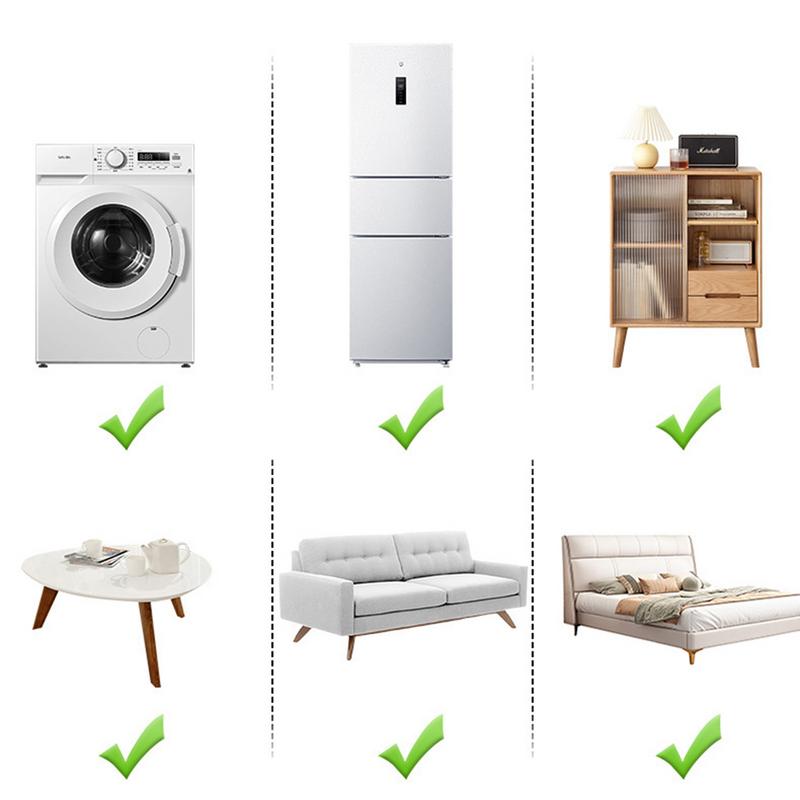 4PCS Anti Vibration Feet Pad Square Mat Anti Slip Heighten Dampers Universal Washing Machine Refrigerator Furniture Foot Pad