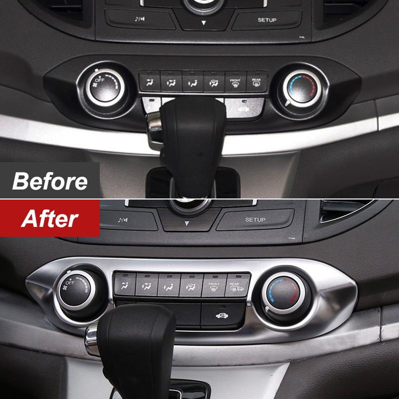 Ovládací panel spínače centrálního ovládání klimatizace pro Honda CR-V CRV 2012 2013 2014 2015 2016 ABS styl auta