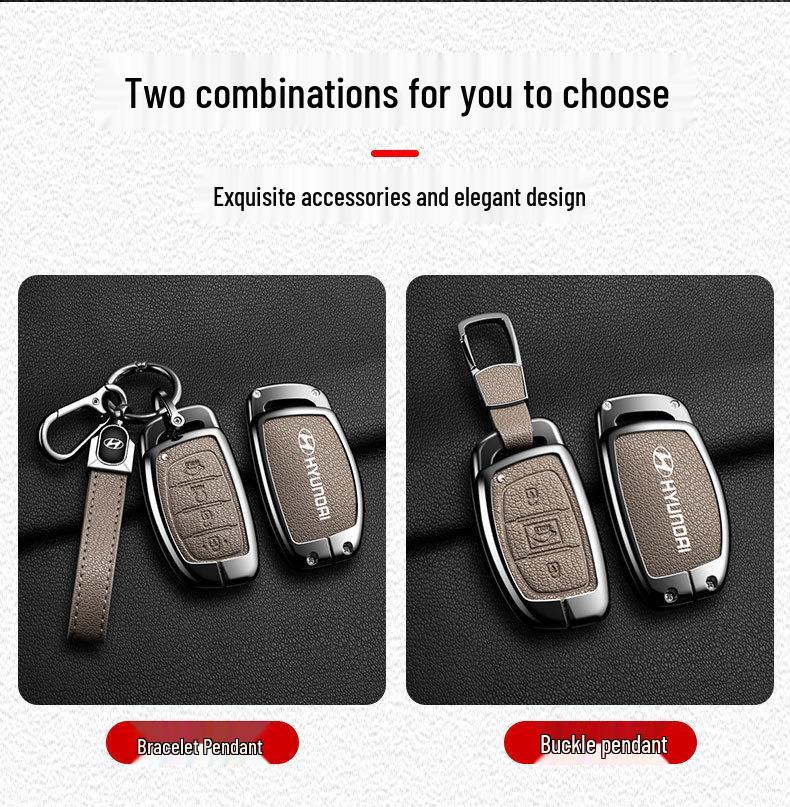 Modern Metal Key Shell Case for Santa Fe ix45/ix35
