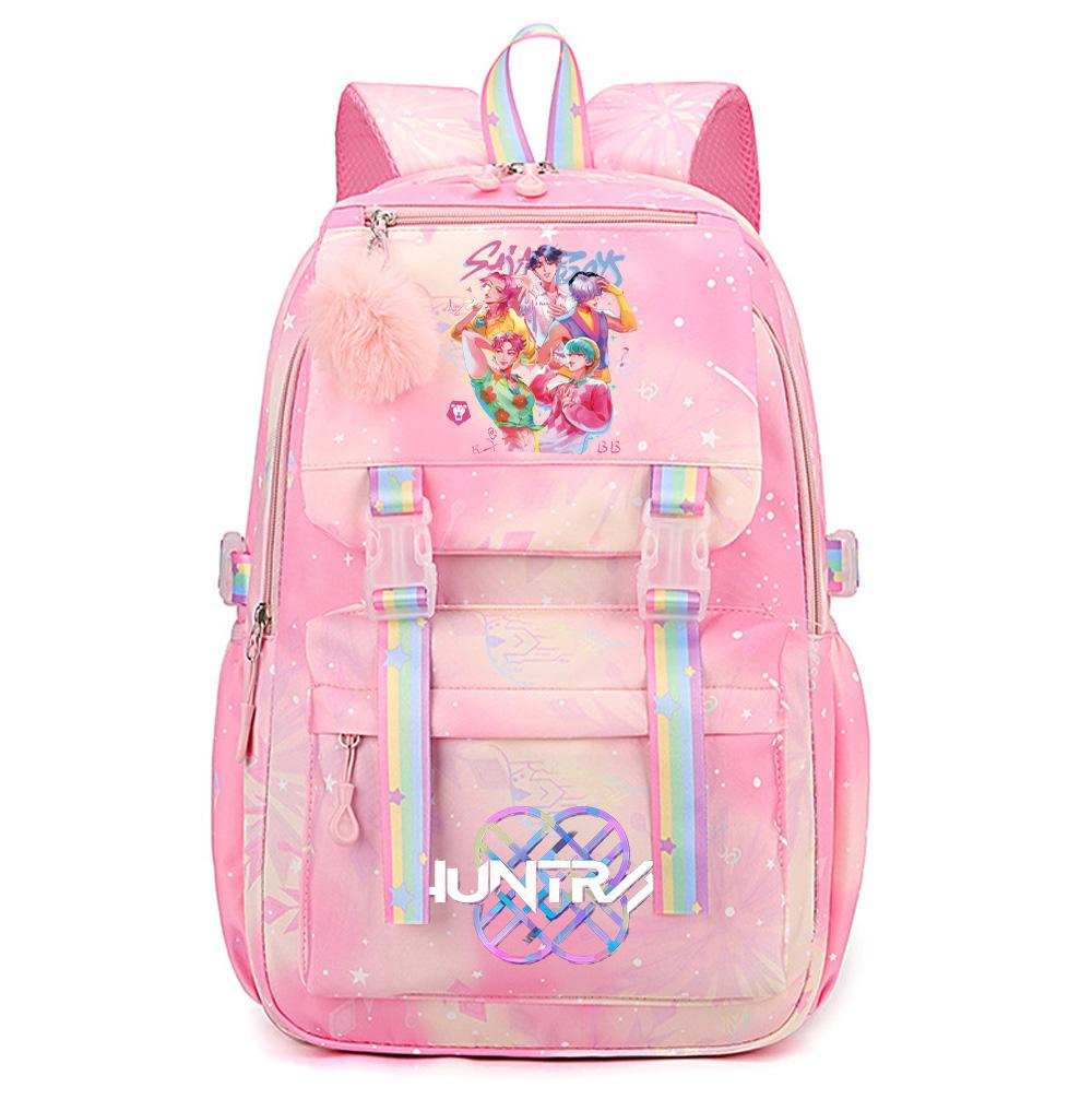 Anime K-Pop Demon Hunters Printed Large Capacity Waterproof Backpack Teenger Student Girl Boy Schoolbag Bookbag Women Large Capacity Travel Bag Gift