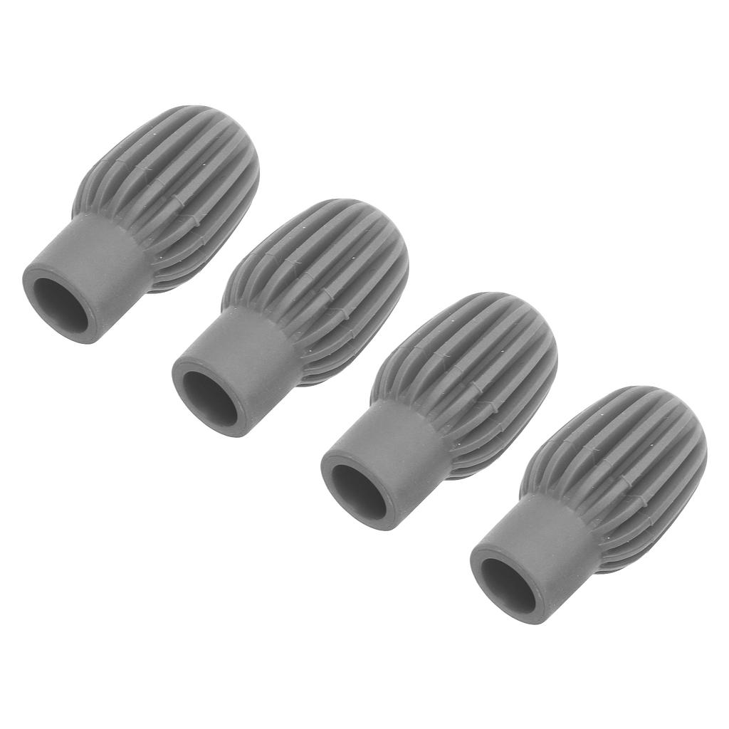 4Pcs Silikon Drumstick Tipps Stille Praxis Trommel Stumm Dämpfer Percussion Zubehör Grau