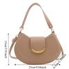 Simple Girls Crossbody Bag Half-Moon Ladies Messenger Bag Korean Style Small Shoulder Bag  Gifts