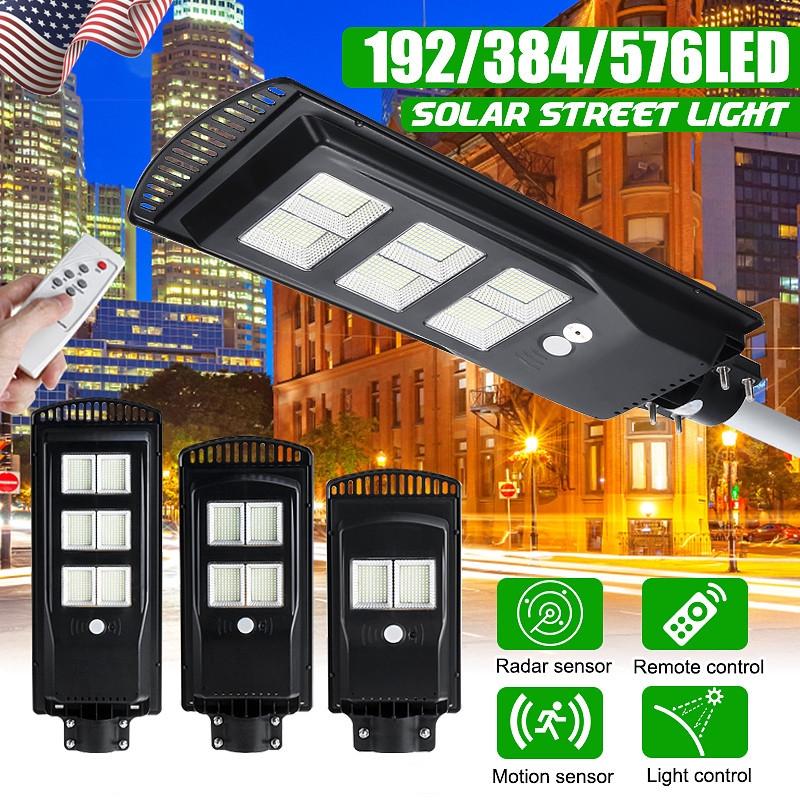 140W 180W 80W Solar Street Light PIR Motion Sensor LED Outdoor Garden Wall Lamp 7500K with Remote Controller