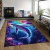 1PC Cosmic whale colorful nebula Print Carpet Rug for Living Room Bedroom Sofa Doormat Home Decor Non-slip Floor Mat
