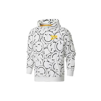 Puma Club AOP Smiley Print Mikina Pánska Mikina Biela 530367-02