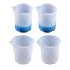 6Pcs 100ml Silicone Measuring Cups DIY Resin Glue Tools Cup for Making Handmade Craft Nonstick Silicone Mixing Cup