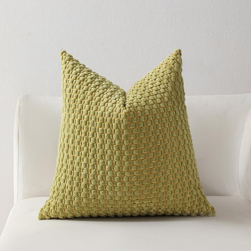 Soft Velvet Double-sided Design Sofa PILLOWS, Office Backrest PILLOWCASES, Bedside CUSHHION COVERS, Durable,  Bed Decoration.