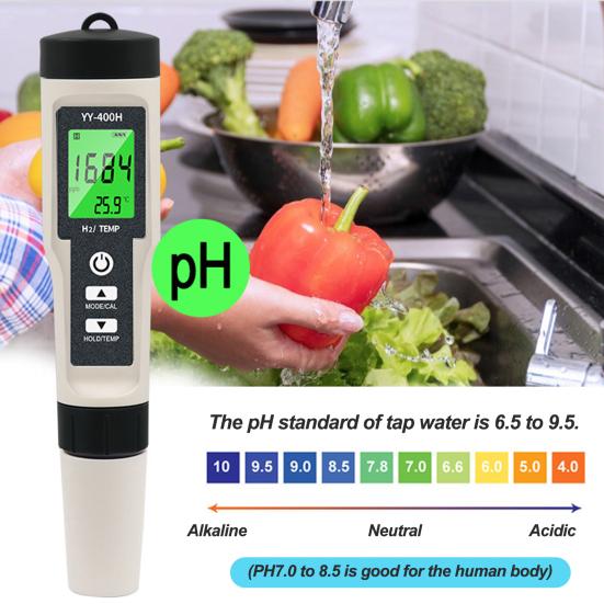 

Цифровой измеритель водорода, тестер качества воды, высокоточный, водонепроницаемый, с питанием от батареи, легкий, портативный, цифровой PH-тестер, ручка