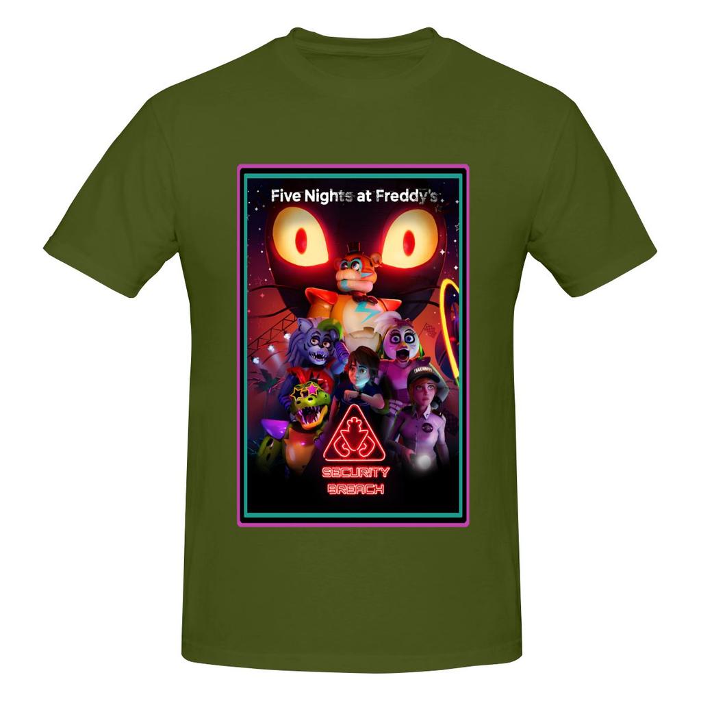Funny FNAF Halloween Movie Unisexs Tshirt Printed Tops are loose and slim fit Womens Tshirts