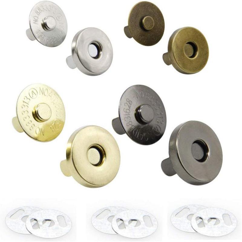 Magnetic Snap Buckle: Sew-Free Metal Bag Closure Accessory with Strong Magnetic Force