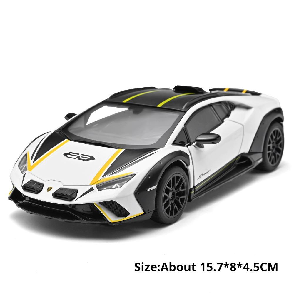 1:32 Huracán Revuelto Miniature Sportive Alliage Moulé Sous Pression Modèle Jouet Pneu Caoutchouc Portes Arrière Ouvertes Collectionnez Modèles Pour Cadeau Garçon
