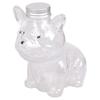 Clear Glass Pet Treat Jar Tight Lid Simple Storage For Parties Incidents