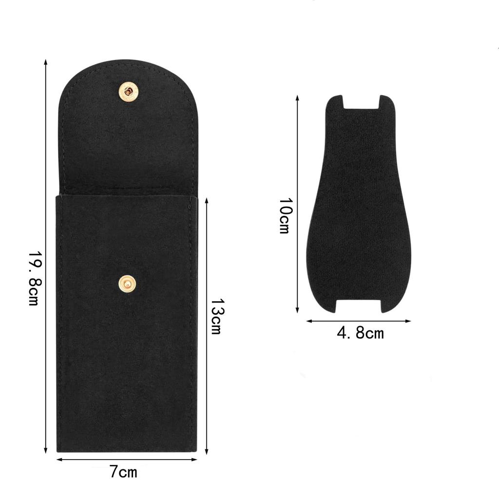 Velvet Watch Case for One Portable Watch Pouch with Core Trip Watch Unisex "Vibrly" Shock-Absorbing Watch, Built-in Board, Scratch-Resistant,