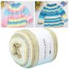 Gradient Color Rainbow Woollen Yarn Hand-woven Multi-Color Yarn Cake Yarn  Sweater