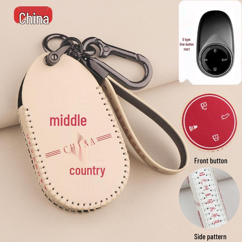 Key Case for Neta S/U2 22 Models: Compatible with Neta U-II Electric Car, Cartoon Remote Control Key Bag with Buckle