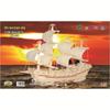 DIY Wooden Ancient Sailing Ship Model Kit: 3D Puzzle, Handmade Silk Merchant Vessel for Adults