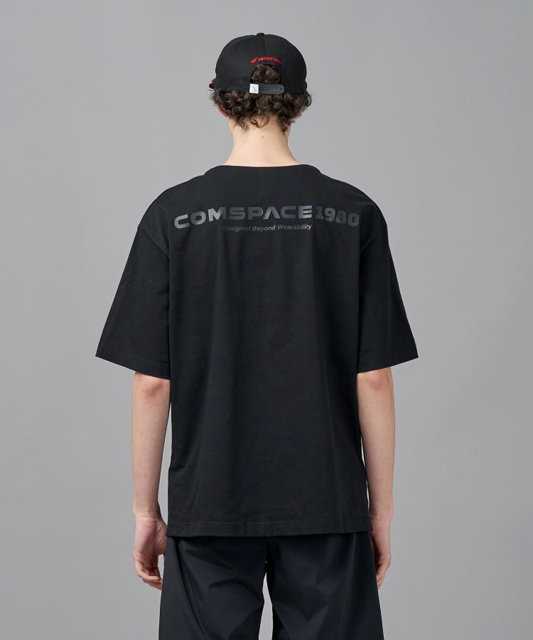 COMSPACE1980 Side Slit Design T-Shirt_Black