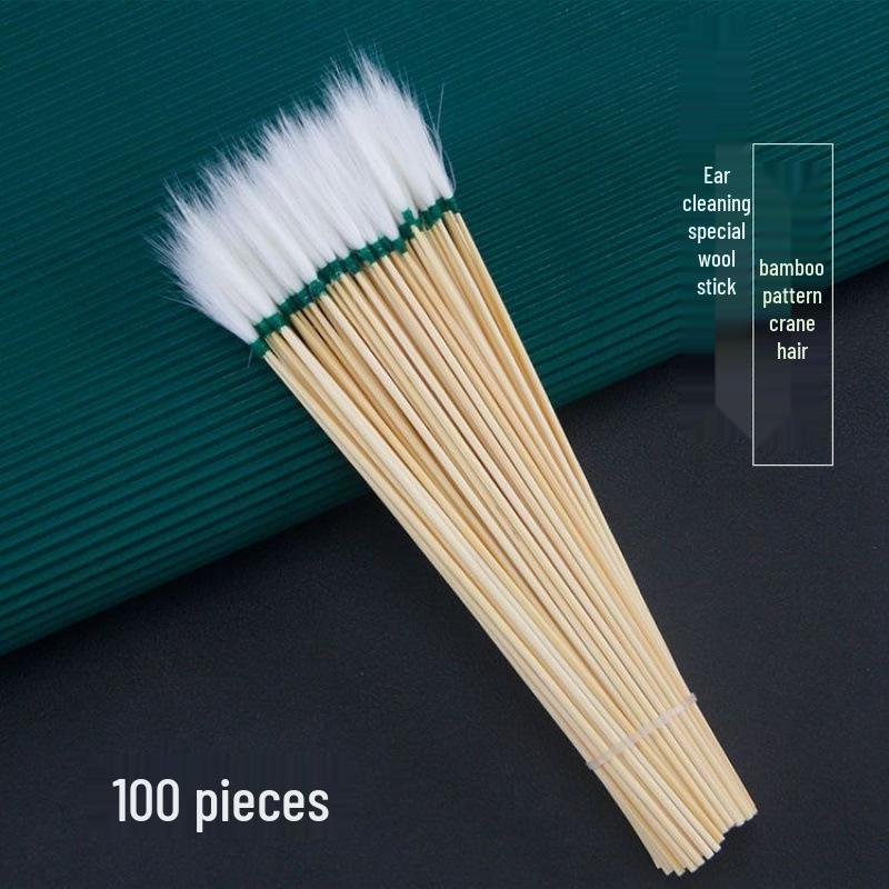 Professional Ear Cleaning Set: Silver Needle, Goose Feather, Chicken Feather, Horse Tail Ear Picks