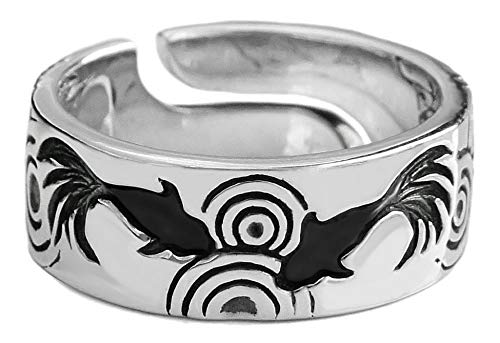 

r0838 Name Silver Accessory Ring Goldfish Japanese [2PIECES] [Brand Men s