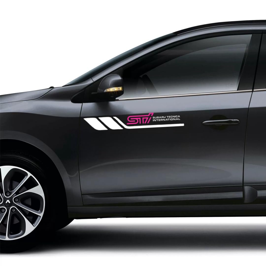 

STI Subaru Автомобильный Экстерьер Подходит Всем Нет Эксклюзивных Гоночных Боковых Жалюзи Улучшает Набор Наклеек STI, Аксессуары, Декали, Серия, Маркировка, Логотип, Стиль, белый